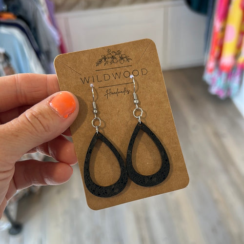 Black Lace Earrings