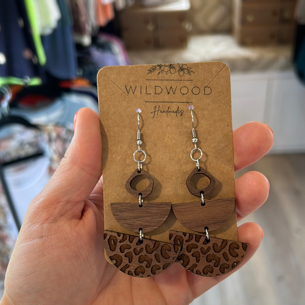 Tiered Leopard Earrings