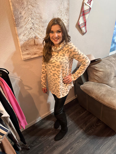 Blush Cheetah Sweater