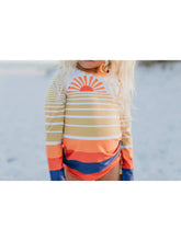 Load image into Gallery viewer, Sunset Rashguard Swimsuit Kids